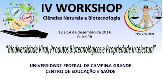 Programação do IV Workshop de Ciências Naturais e Biotecnologia da UFCG, em Cuité