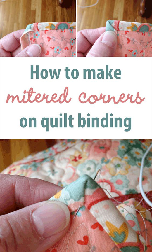 How to Make Mitered Corners on Quilt Binding