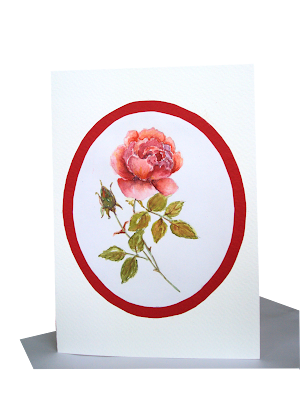 rose,single,love,design,handmade,card,flower,pink,red