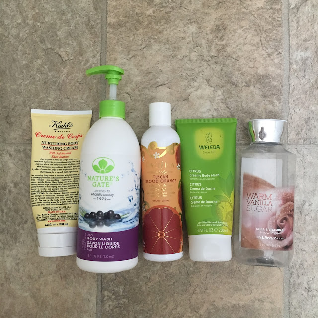 beauty empties, recent beauty empties, skincare, hair products, bath & body, Pacifica, Redken, Bath & Body Works, Kiehl's, Rock Your Hair, First Aid Beauty, Nature's Gate, Glossier, Briogeo, Weleda, Baby Foot