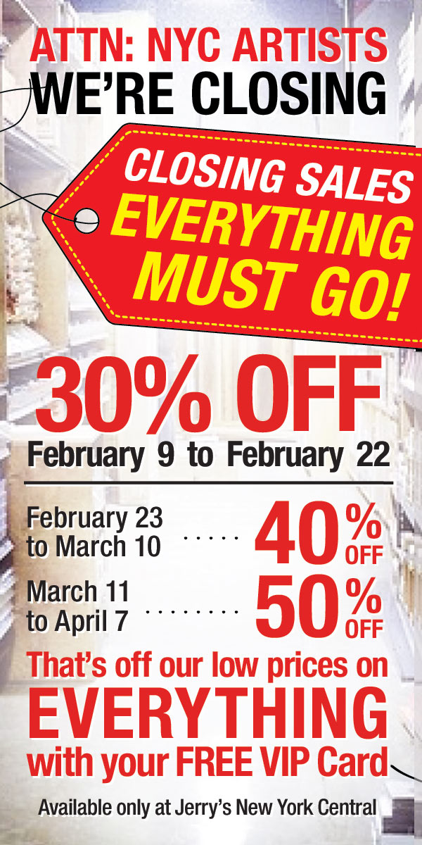 EV Grieve Jerry's New York Central is closing on 4th Avenue