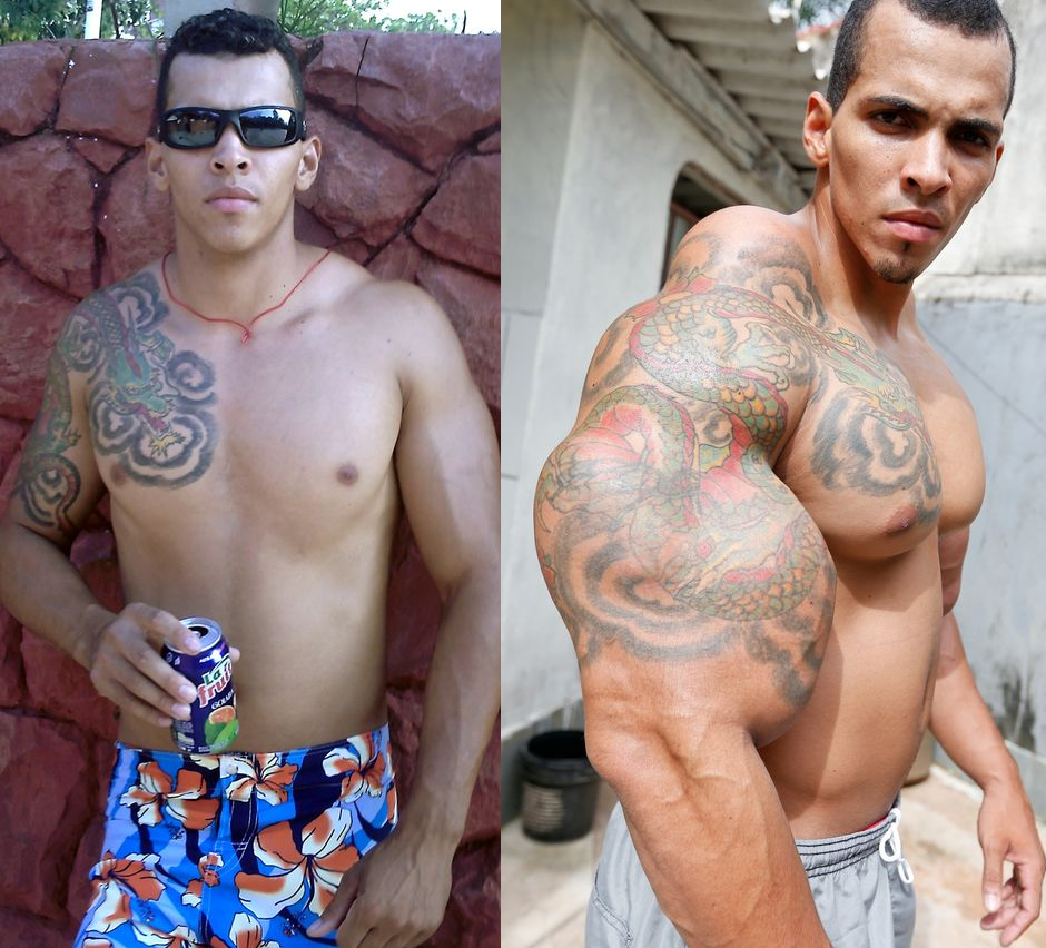 Royalcad Man Transformed To Human Incredible Hulk After Injecting Arms With Oil Photos