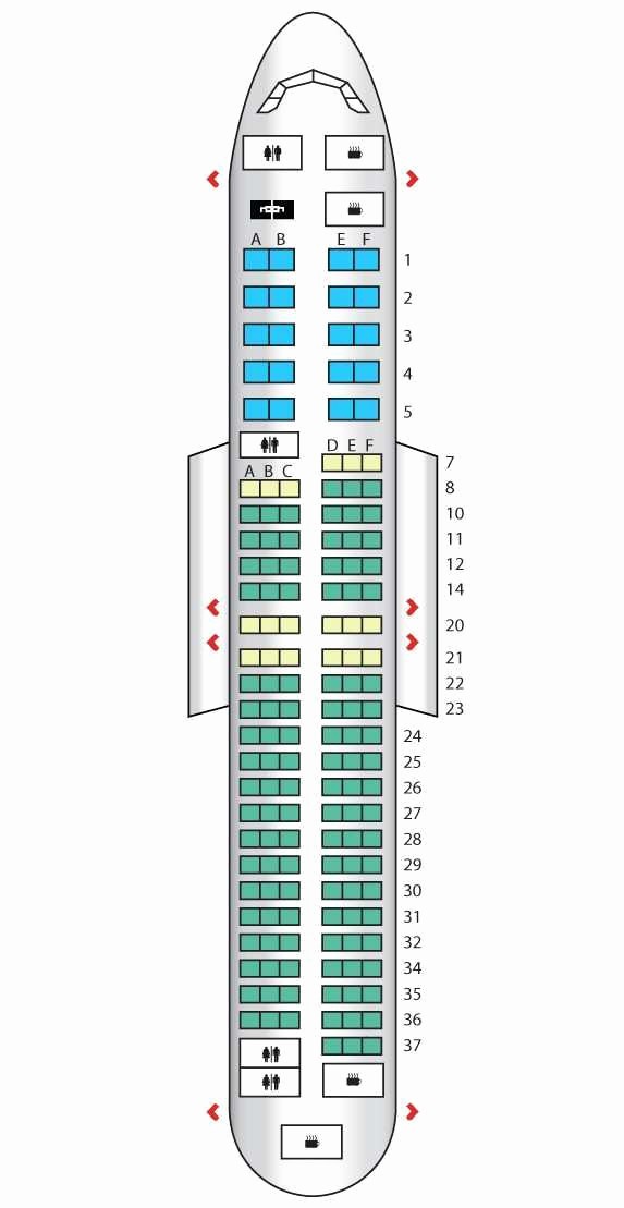 United Airlines Seating Chart 737 800