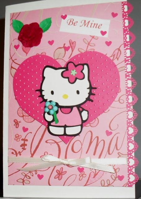 Madame Frog's Craft Blog: Hello Kitty Valentine Card