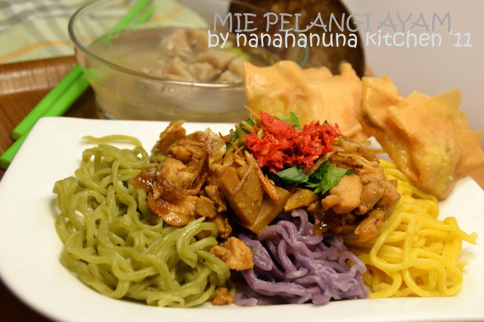 Cara Membuat Mie Ayam Pelangi Mie Ayam Pelangi