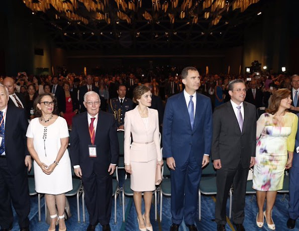 King Felipe and Queen Letizia of Spain attend the opening of the 7th International Congress of the Spanish Language in Puerto Rico