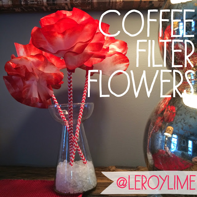 Coffee Filter Flowers Valentine Decor