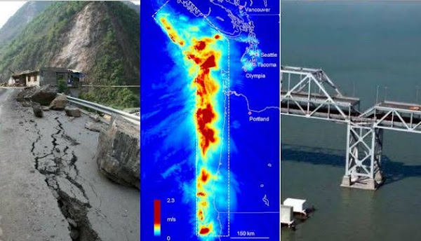 Enjambre sismico sobre la falla de la cascadia. Enjambre sismico sobre la falla de la cascadia.