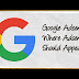Where Adsense Should Appear