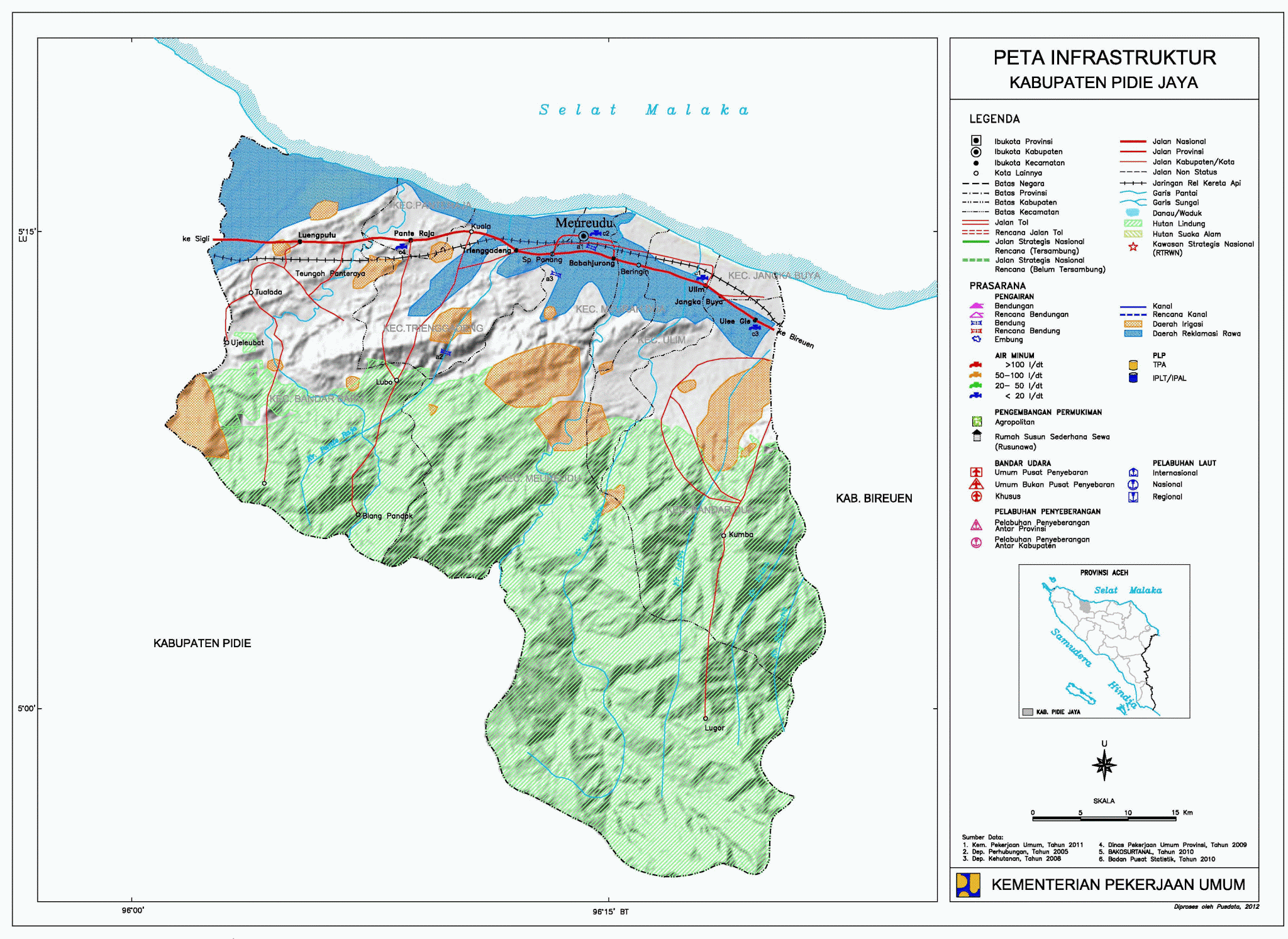 Peta Kota: Peta Kabupaten Pidie Jaya