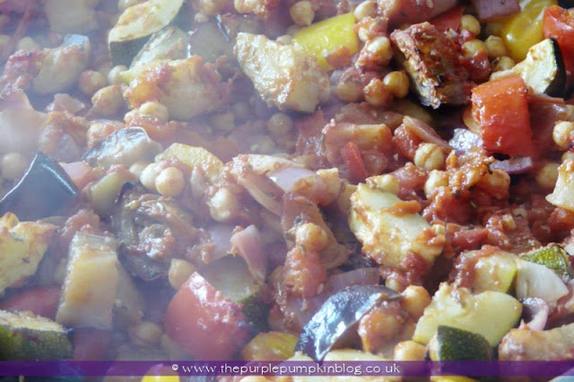 Moroccan Vegetable & Chickpea Tagine at The Purple Pumpkin Blog