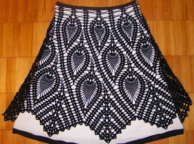 pineapple crochet skirt