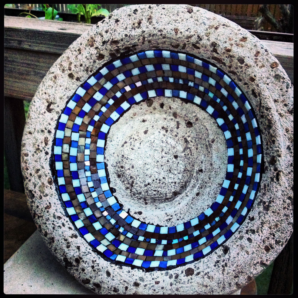 No Days Adhesives Q&A Monday No Days Groutless Mosaic Birdbath