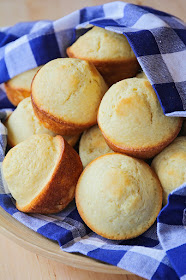 These sweet corn muffins are made with simple ingredients from the pantry, and are the perfect side dish for soup or chili!