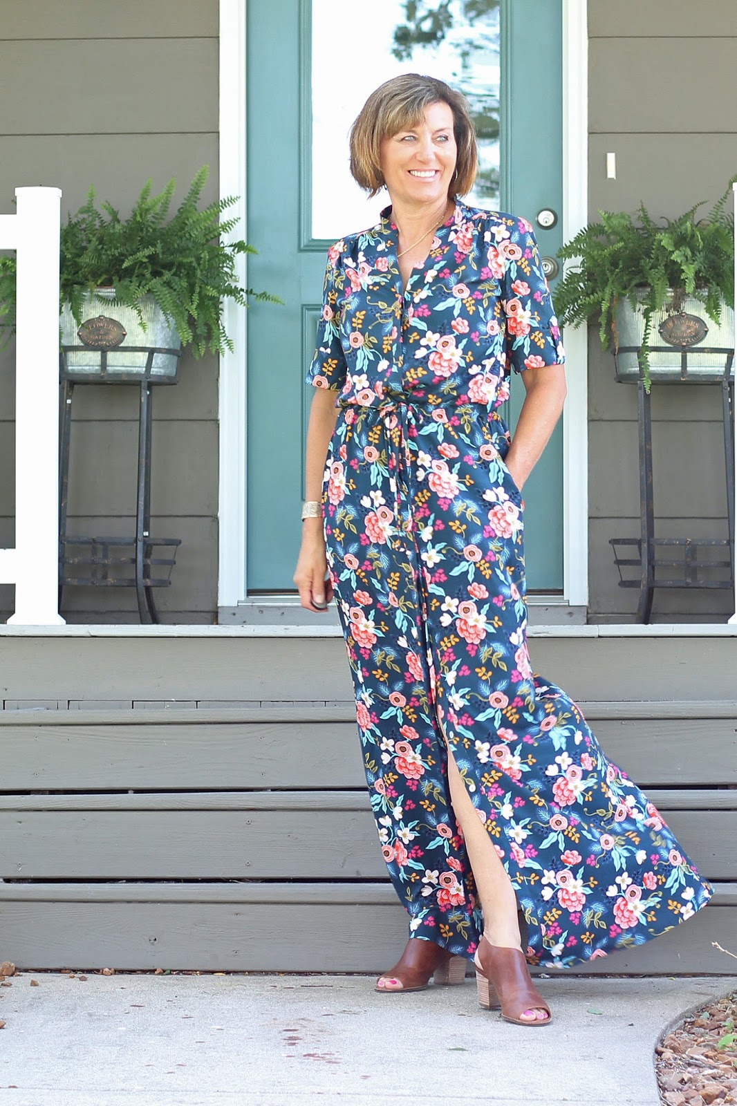Girls in the Garden Simplicity 8084 Maxi Dress