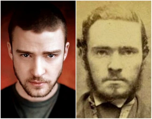 Justin Timberlake e um desconhecido do passado Justin Timberlake e um desconhecido do passado
