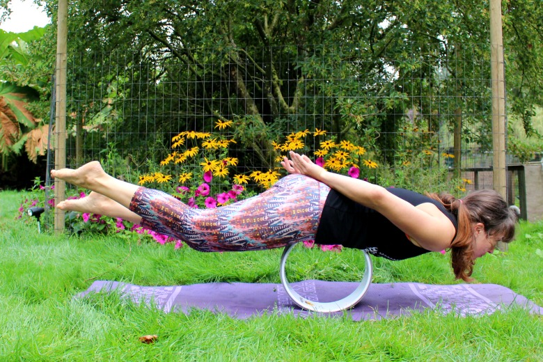 Yoga with a wheel + a giveaway! Farm Girl