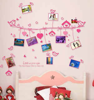 gambar stiker dinding 3d kamar tidur