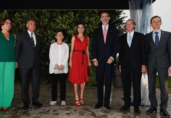 Queen Letizia wore Carolina Herrera dress from Pre Fall 2017 Collection