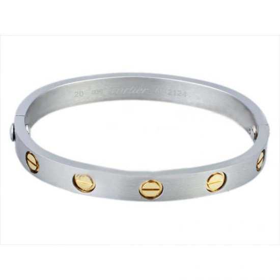 cartier bracelet silver and gold