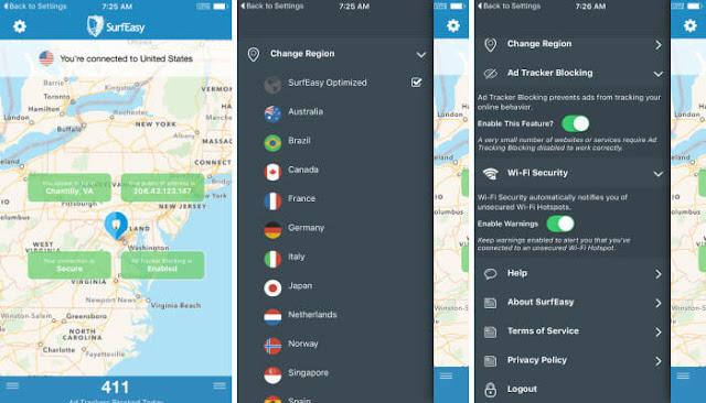 برنماج SurfEasy مجاني  برنماج SurfEasy مجاني