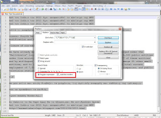 Removing duplicate rows in Notepad++
