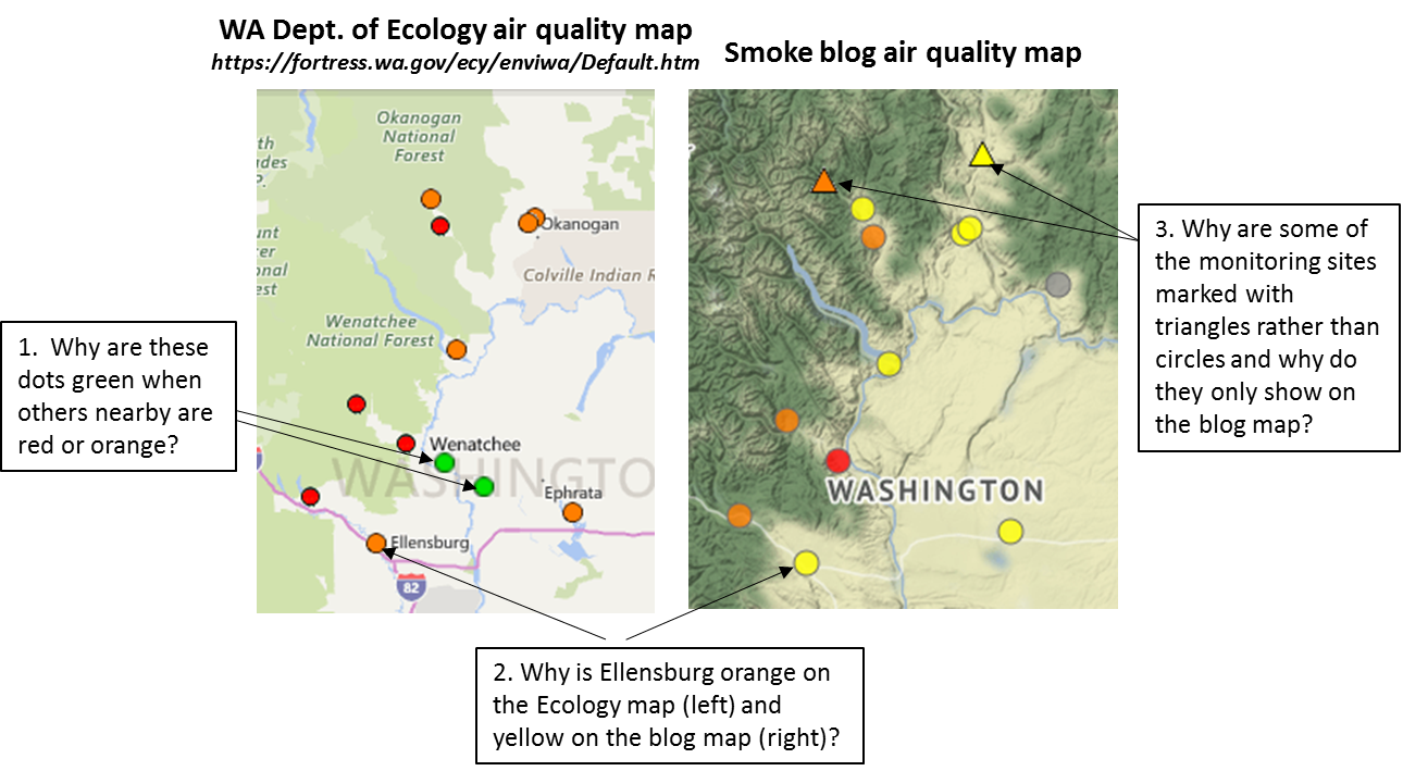 Washington Smoke Information August 2017