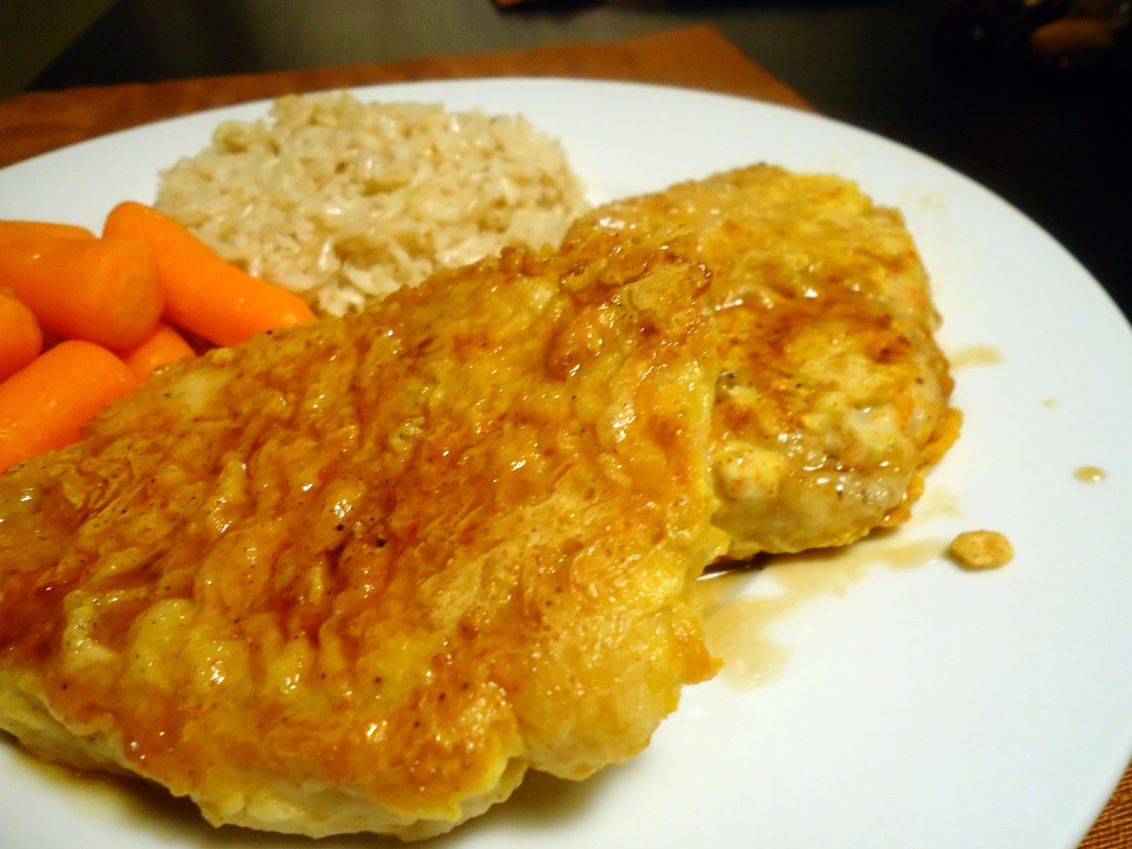 This Woman Cooks Double Crunch Honey Garlic Pork Chops