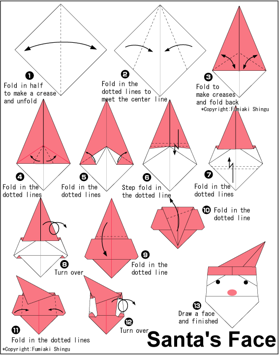  12 Days Of Christmas Free Origami Templates