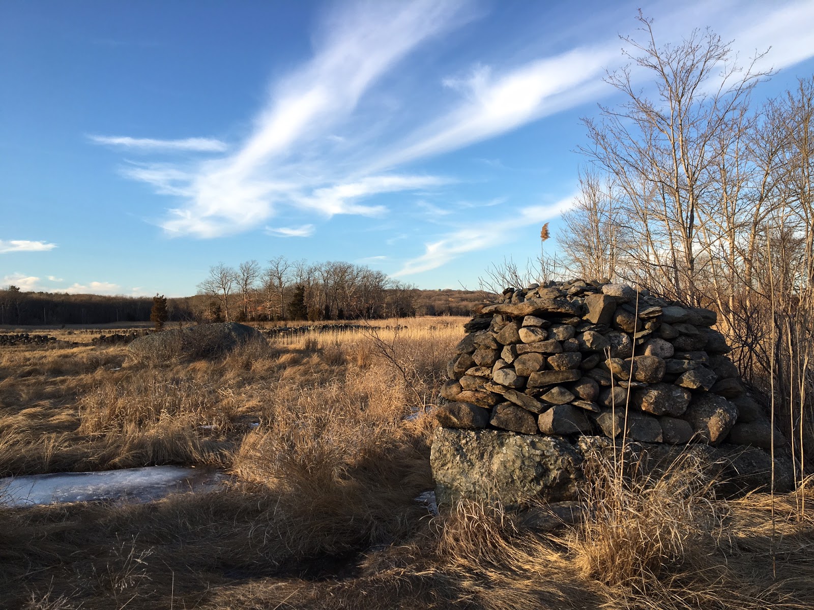 Rock Piles Broad Cove, Dighton, Massachusetts