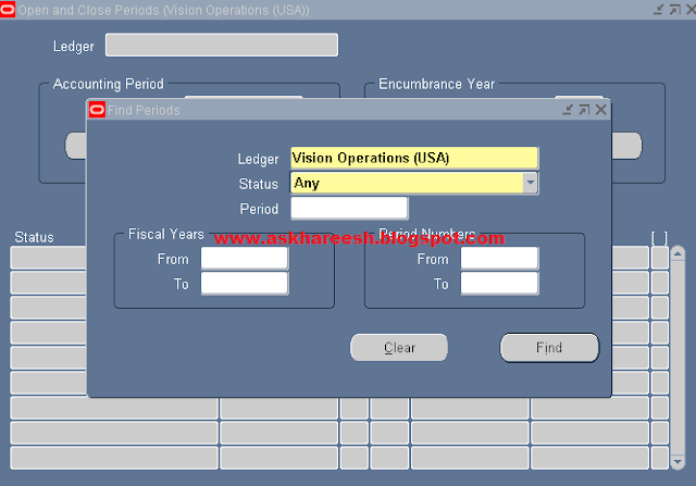 Period open process in General Ledger R12 Part2, askhareesh blog for Oracle Apps