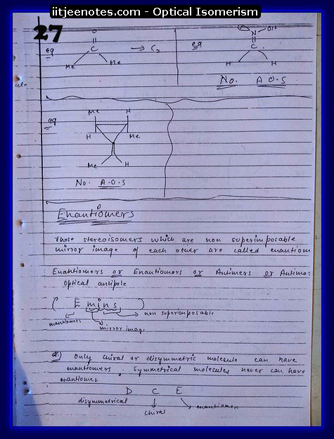 Optical Isomerism Notes 9