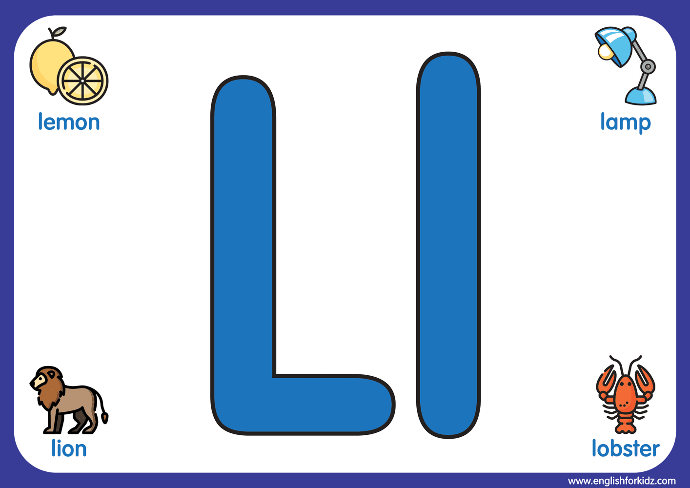 Letter L Worksheets Flash Cards Coloring Pages