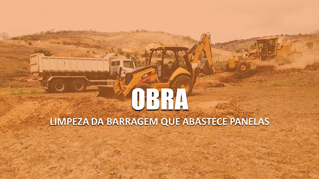 Prefeitura de Panelas-PE começou a obra de limpeza da barragem que abastece a cidade