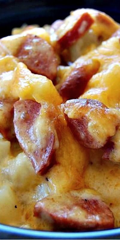 Jolean's Cheese Potato & Smoked Sausage Casserole
