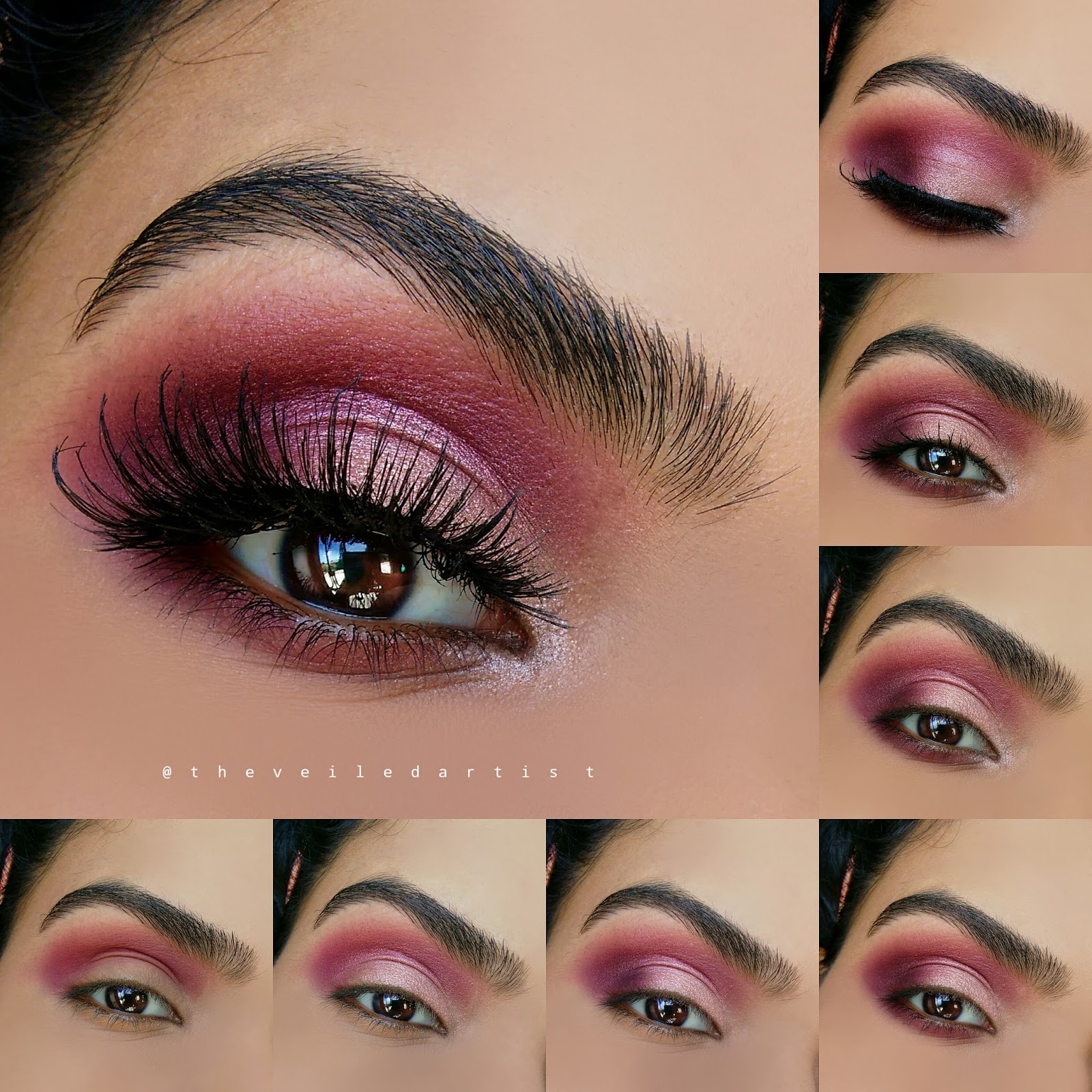 burgundy eyeshadow
