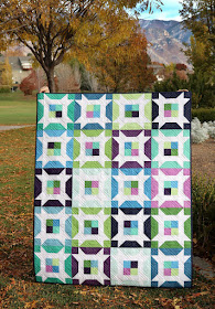 Little Miss quilt pattern - jelly roll or layer cake quilt pattern designed by Andy of A Bright Corner