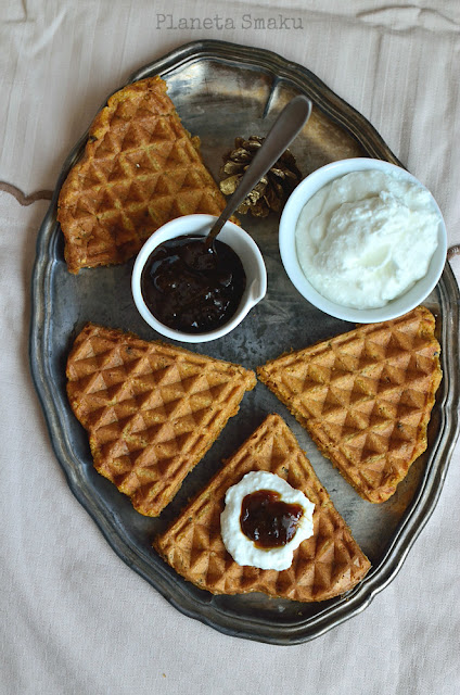 chrupiące marchewkowe gofry owsiane, fit gofry