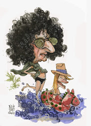 stern howard beach palm caricature artist beth characters crowley neighborhood wife disney princess goes fictional pat jock talent judge shock