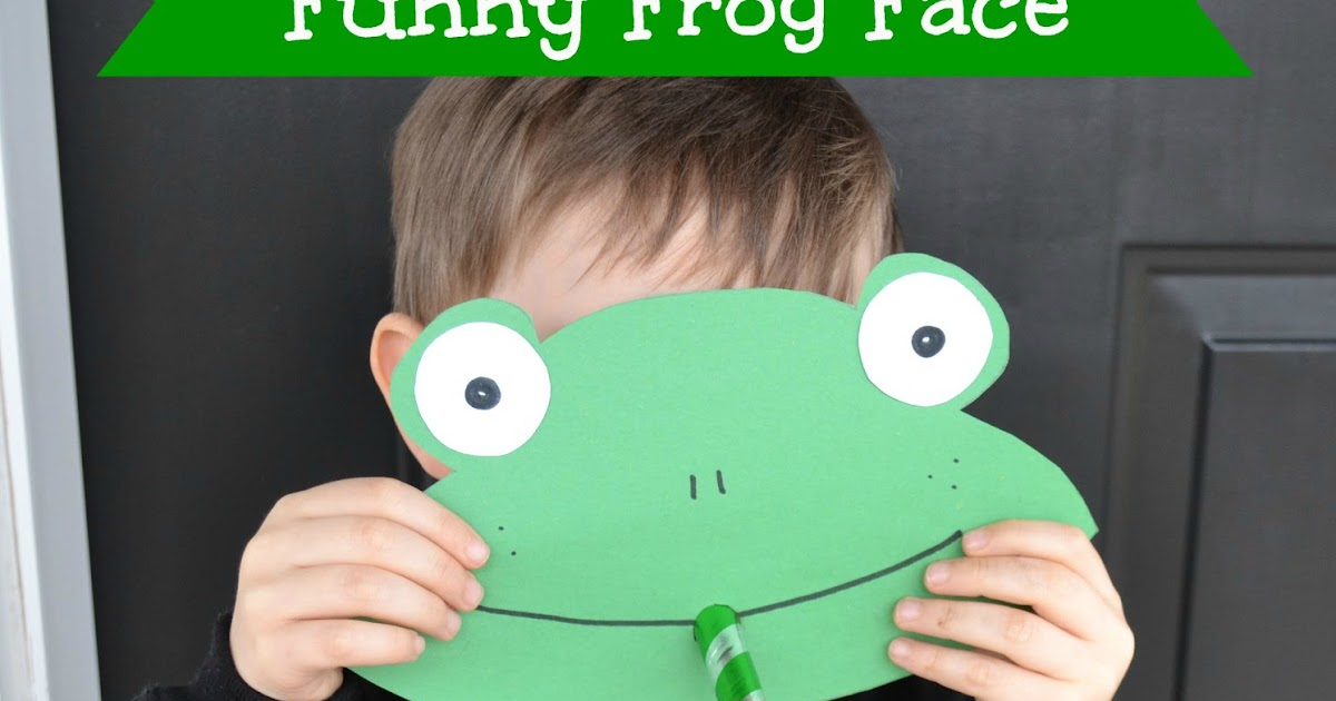 East Coast Mommy: Funny Frog Face {Preschool Craft}