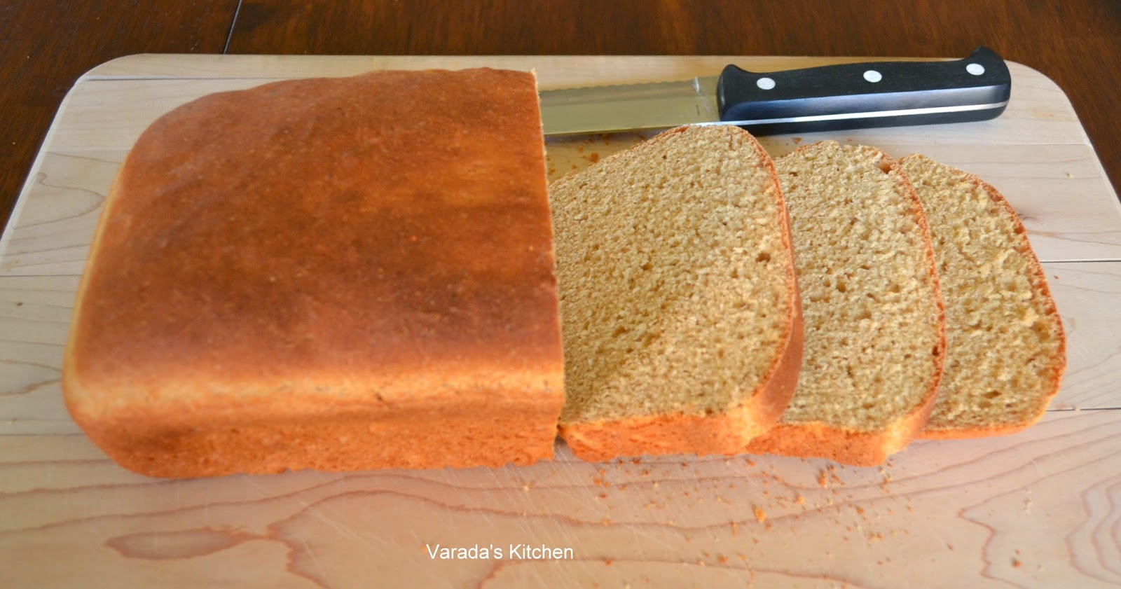 Varada's Kitchen and Garden Whole Wheat English Muffin Loaf / Basic