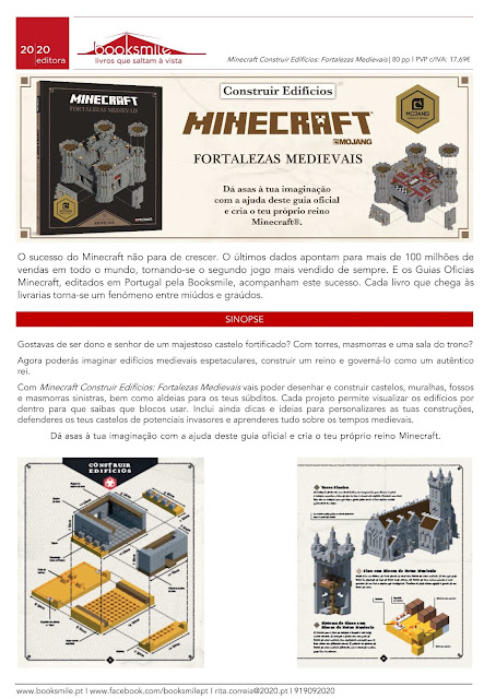 Novidades Booksmile - Novas aventuras da Lego e do Minecraft