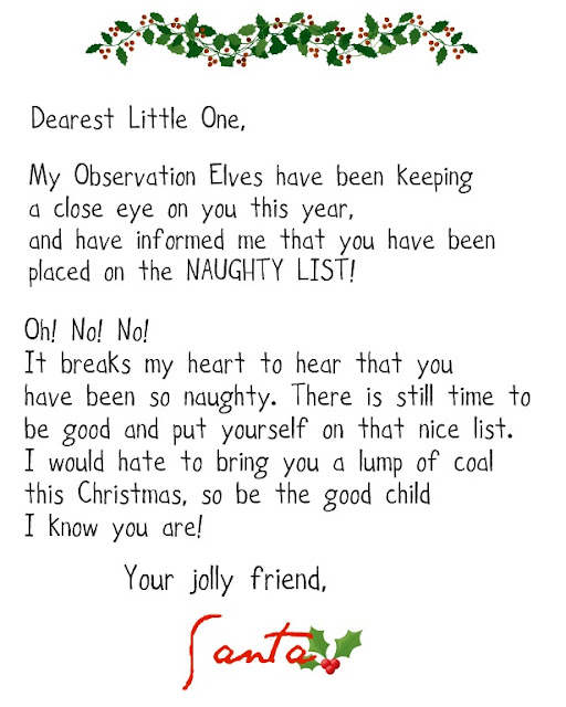 Crafty Confessions of a Brainy Mom: Printable Naughty and Nice Letters