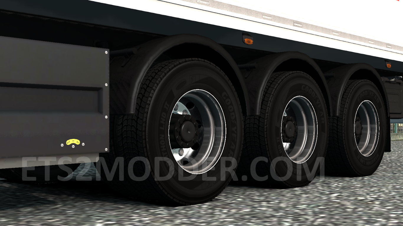Double Wheels for Trailers ETS2 Mod Indonesia