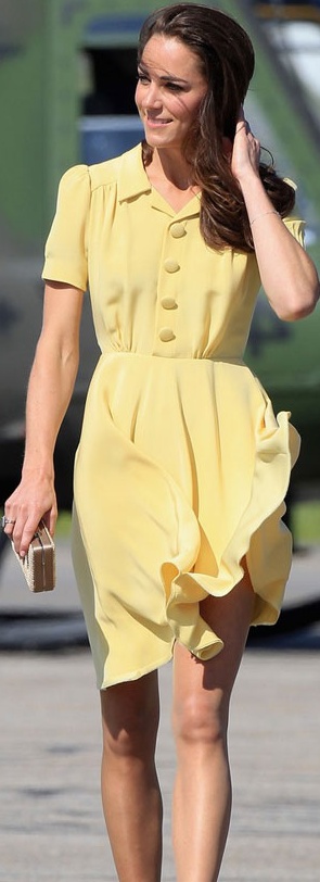 Kate Middleton in Hot Yellow Dress | Movieartists