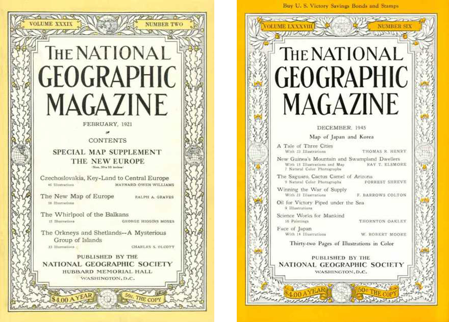 everywhere art: The 125 Year Cover Evolution of National Geographic ...
