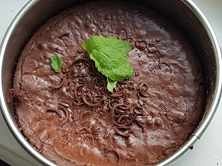 kladdkaka med mint