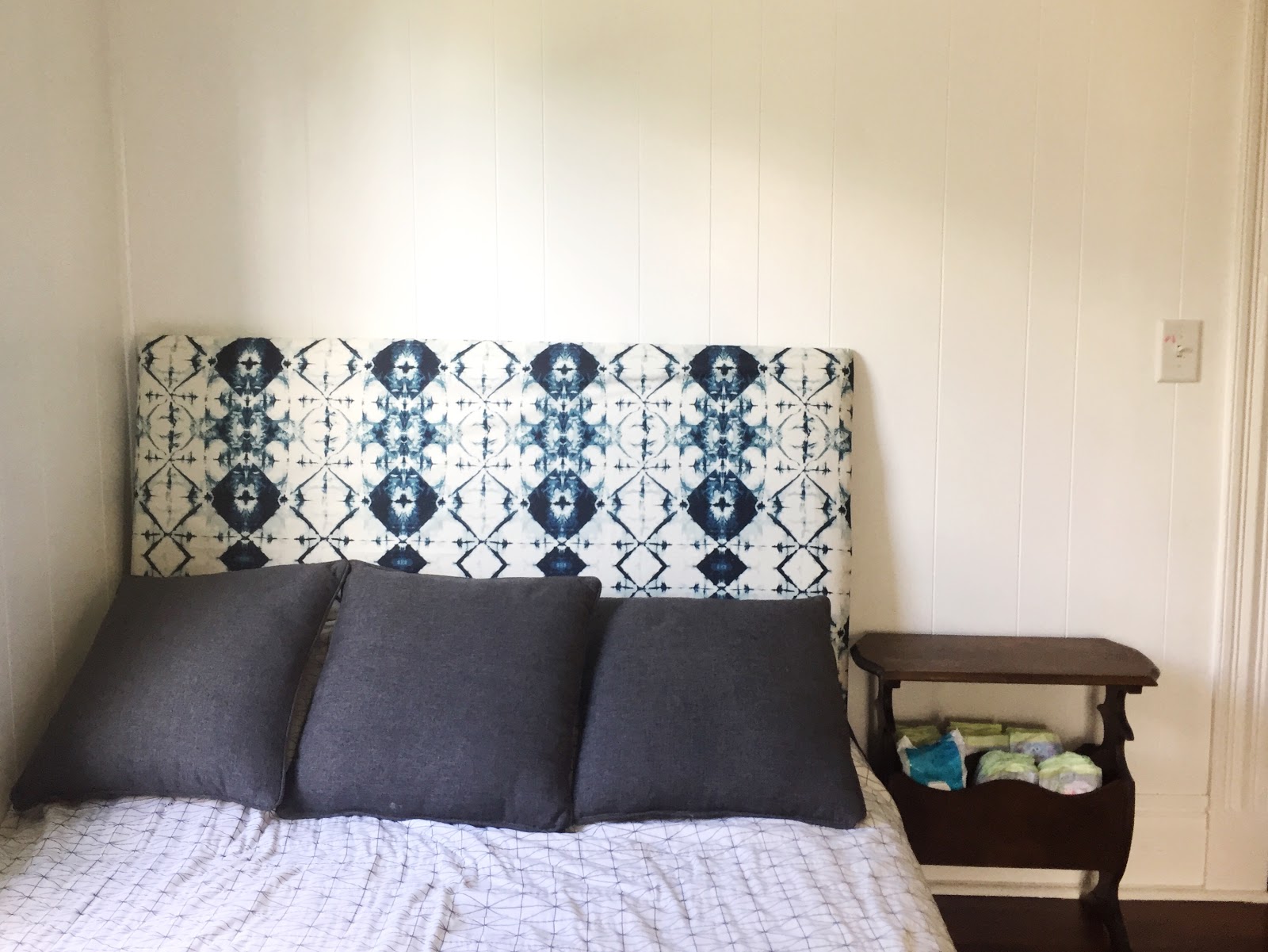 Golden Skies DIY Upholstered Headboard and Slipcover