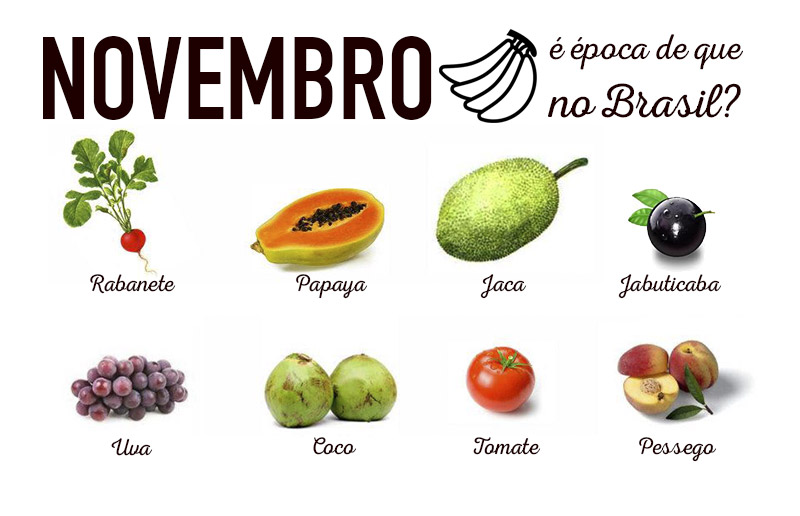 Frutas do mês de Novembro