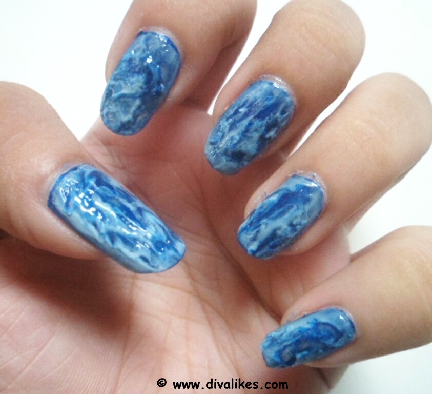 Acid Wash Nail Art Tutorial Diva Likes